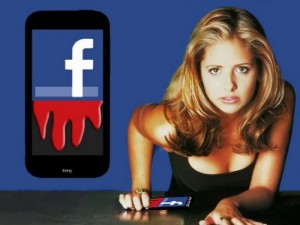 facebook arrogance, facebook buffy phone